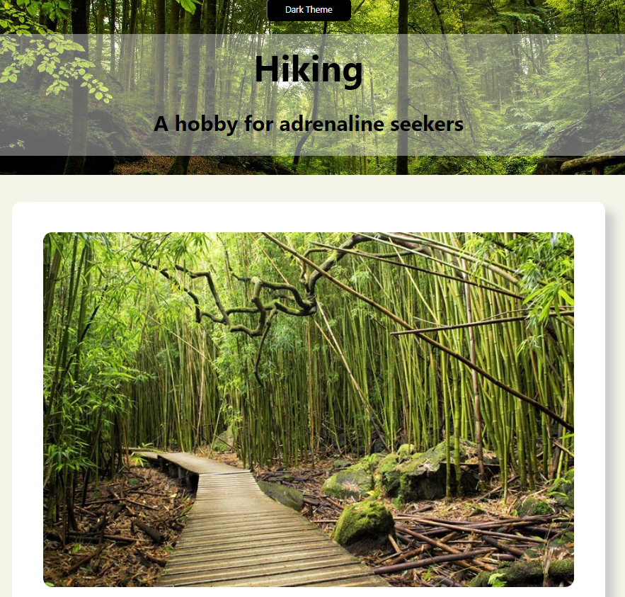 hiking website image